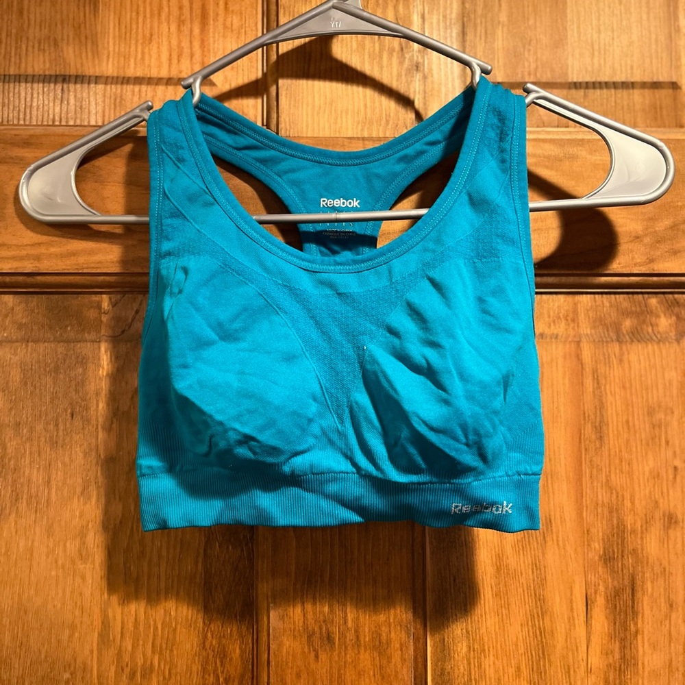 Blue Reebok Sports Bra